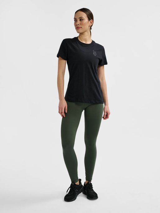 Hummel Women's Te Fundamental Mid Waist Tights Womens Apparel Pants & Sweatpants