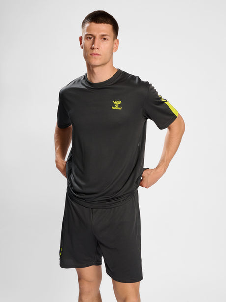 Hummel Men's Active PL Jersey Short Sleeve Workout T-Shirt Mens Apparel Shirts & Tops
