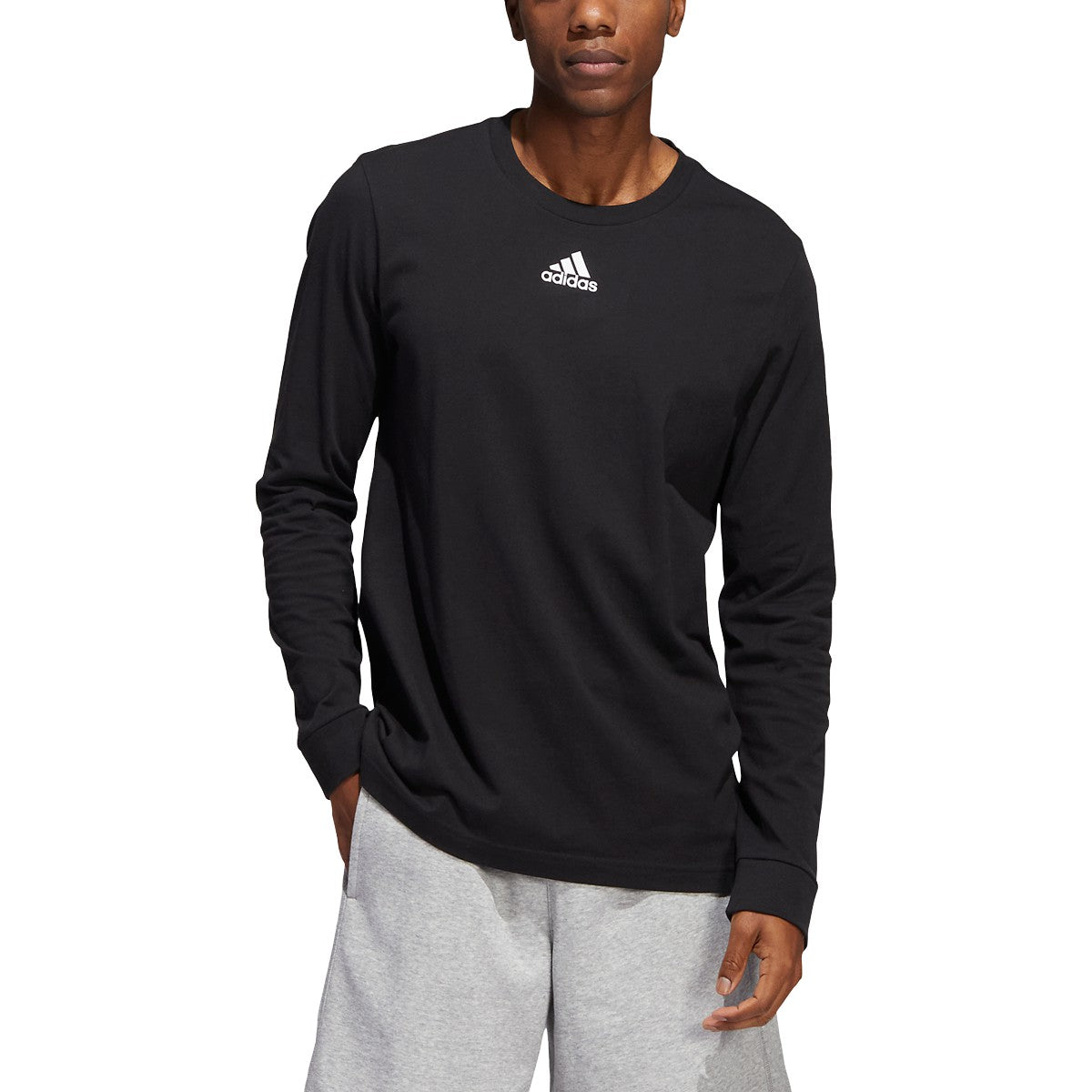 adidas Men's Fresh BOS Long Sleeve Tee 1 of 3 Mens Apparel Shirts & Tops