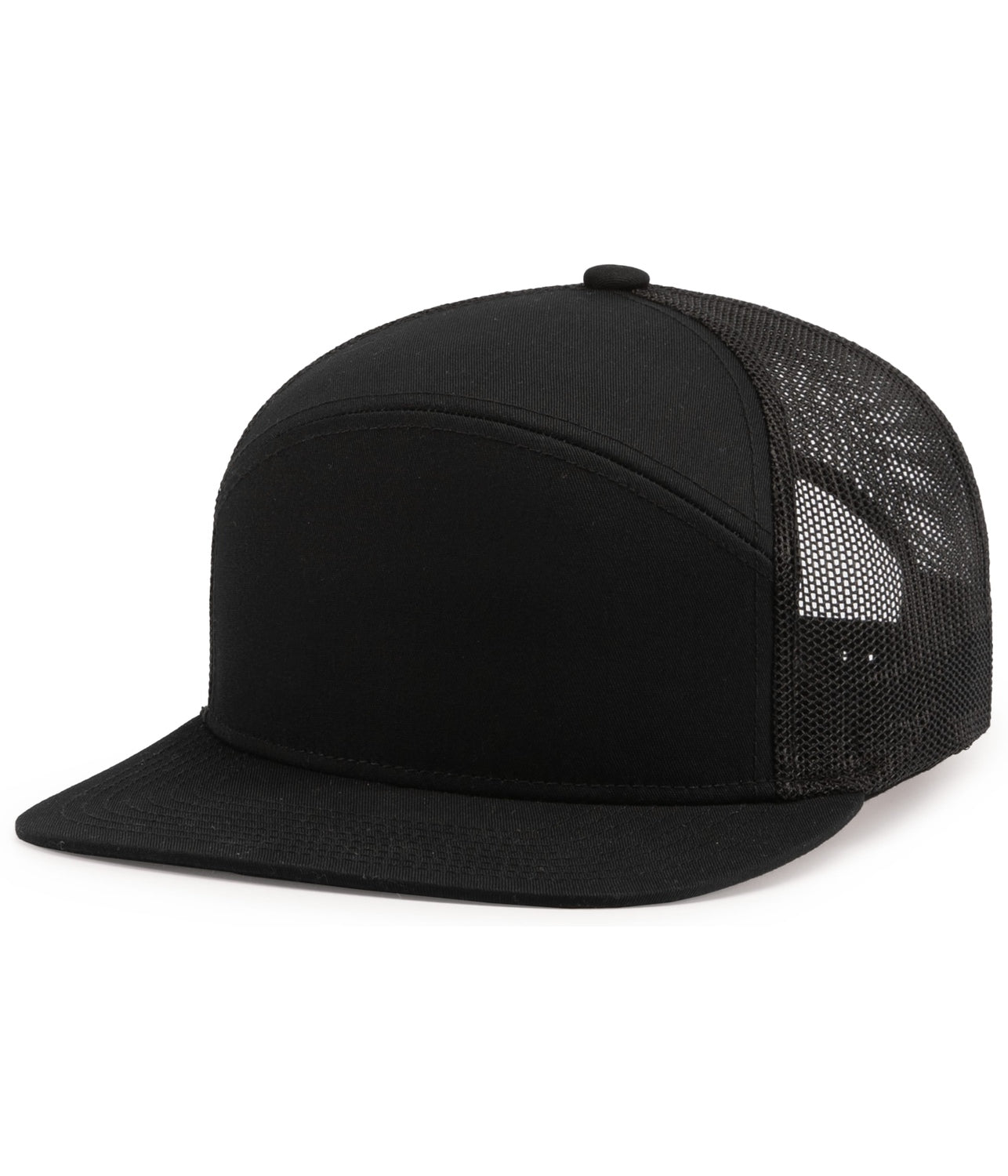 Pacific Headwear 6-Panel Arch Trucker Snapback Cap Unisex Accessories Hats & Caps