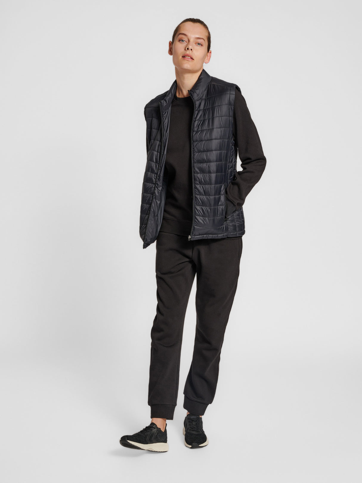 Hummel Women's Red Quilted Waistcoat Womens Apparel Jackets & Vests