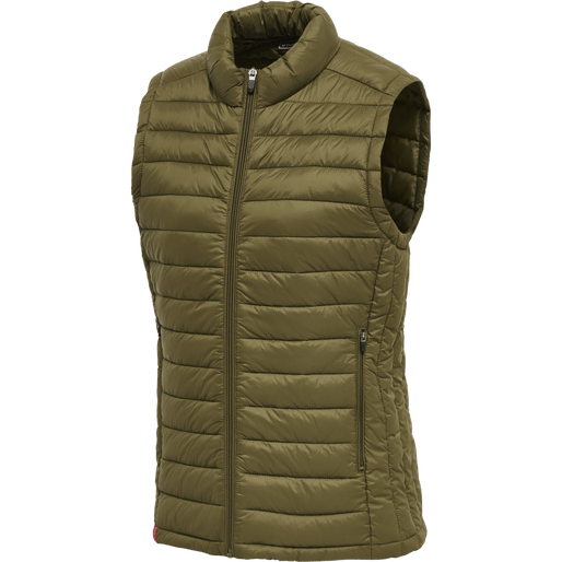 Hummel Women's Red Quilted Waistcoat Womens Apparel Jackets & Vests