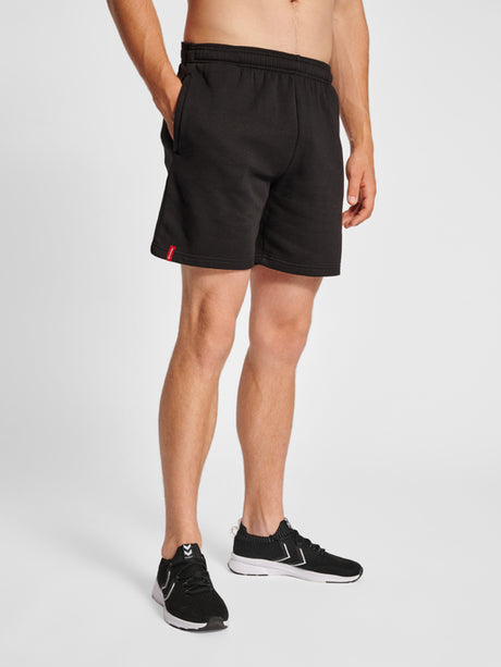 Hummel Men's Red Basic Sweat Shorts Mens Apparel Shorts