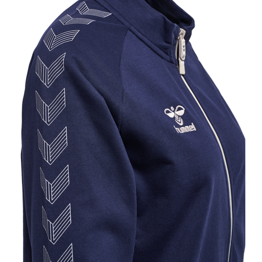 Hummel Women's Move Grid Cotton Zip Jacket Womens Apparel Sweatshirts & Fleece