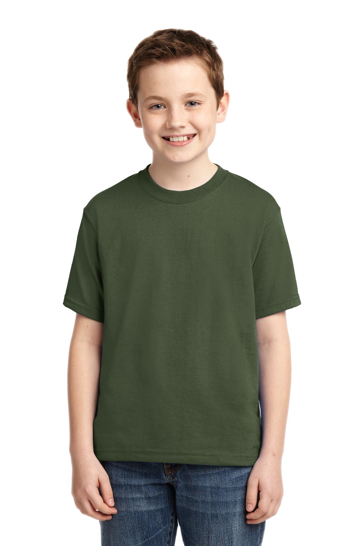 JERZEES Youth Dri-Power 50/50 Cotton/Poly Tee Shirt Youth Apparel Shirts & Tops