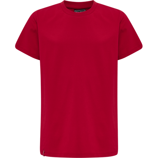 Hummel Youth Red Basic Short Sleeve T-Shirt Hummel