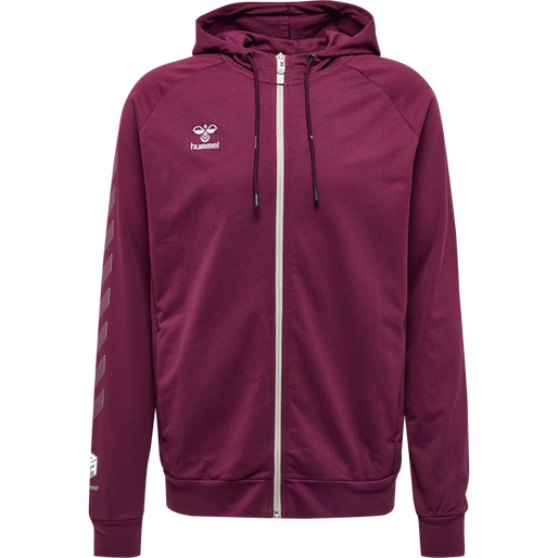 Hummel Men's Move Grid Cotton Zip Hoodie Mens Apparel Sweatshirts & Fleece