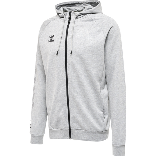 Hummel Men's Move Grid Cotton Zip Hoodie Mens Apparel Sweatshirts & Fleece
