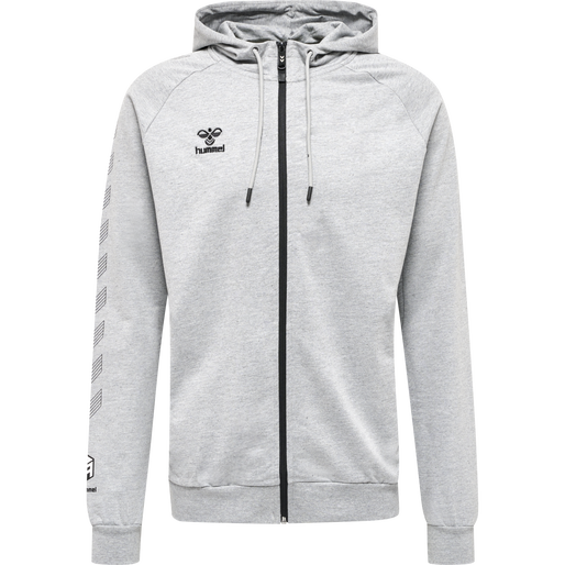 Hummel Men's Move Grid Cotton Zip Hoodie Mens Apparel Sweatshirts & Fleece