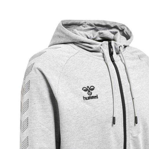 Hummel Men's Move Grid Cotton Zip Hoodie Mens Apparel Sweatshirts & Fleece