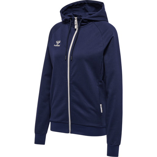 Hummel Women's Move Grid Cotton Zip Hoodie Womens Apparel Sweatshirts & Fleece