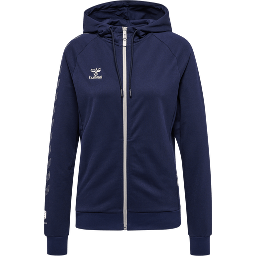 Hummel Women's Move Grid Cotton Zip Hoodie Womens Apparel Sweatshirts & Fleece