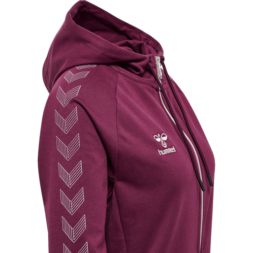 Hummel Women's Move Grid Cotton Zip Hoodie Womens Apparel Sweatshirts & Fleece