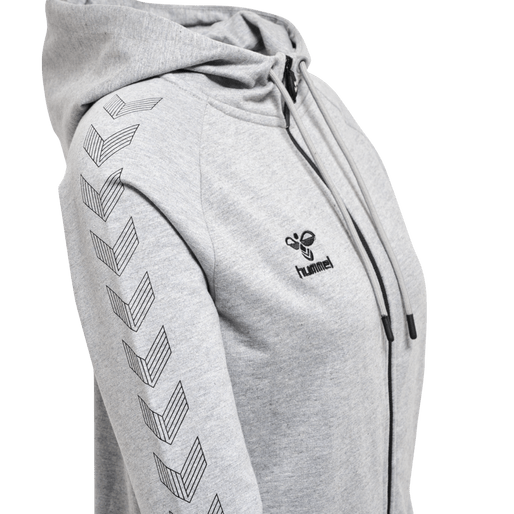 Hummel Women's Move Grid Cotton Zip Hoodie Womens Apparel Sweatshirts & Fleece