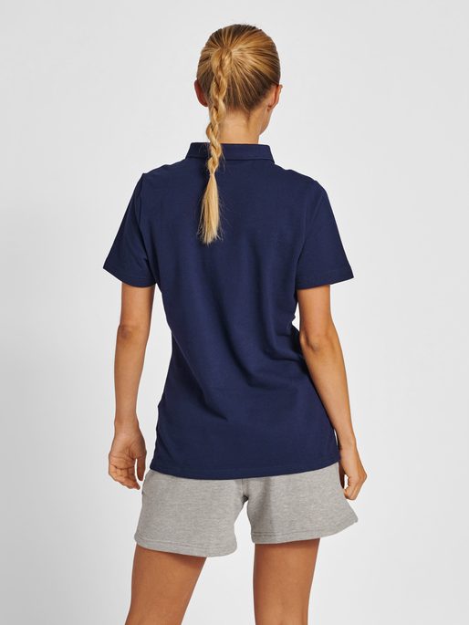 Hummel Women's Red Classic Polo Womens Apparel Shirts & Tops