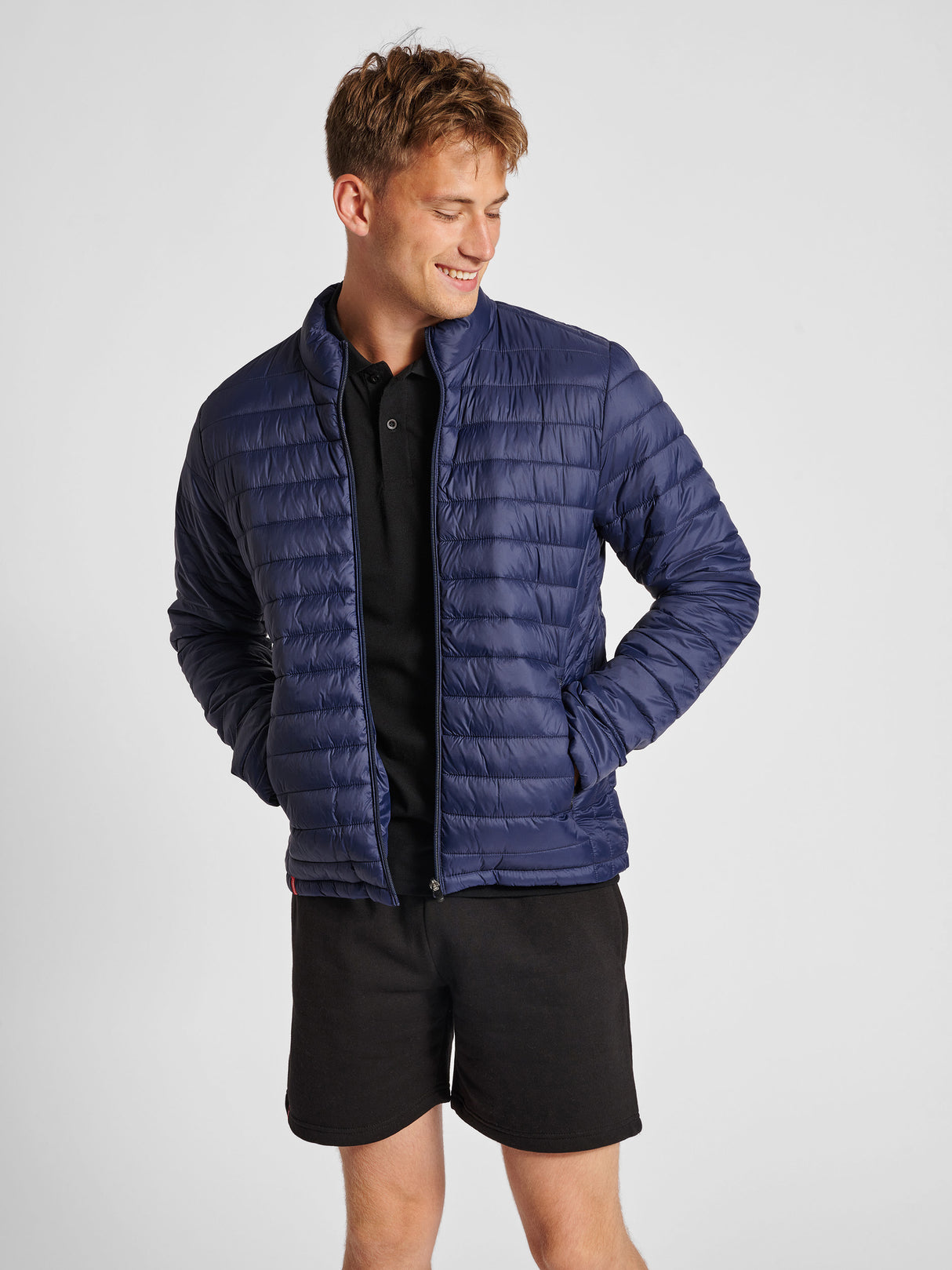 Hummel Men's Red Quilted Jacket Mens Apparel Jackets & Vests