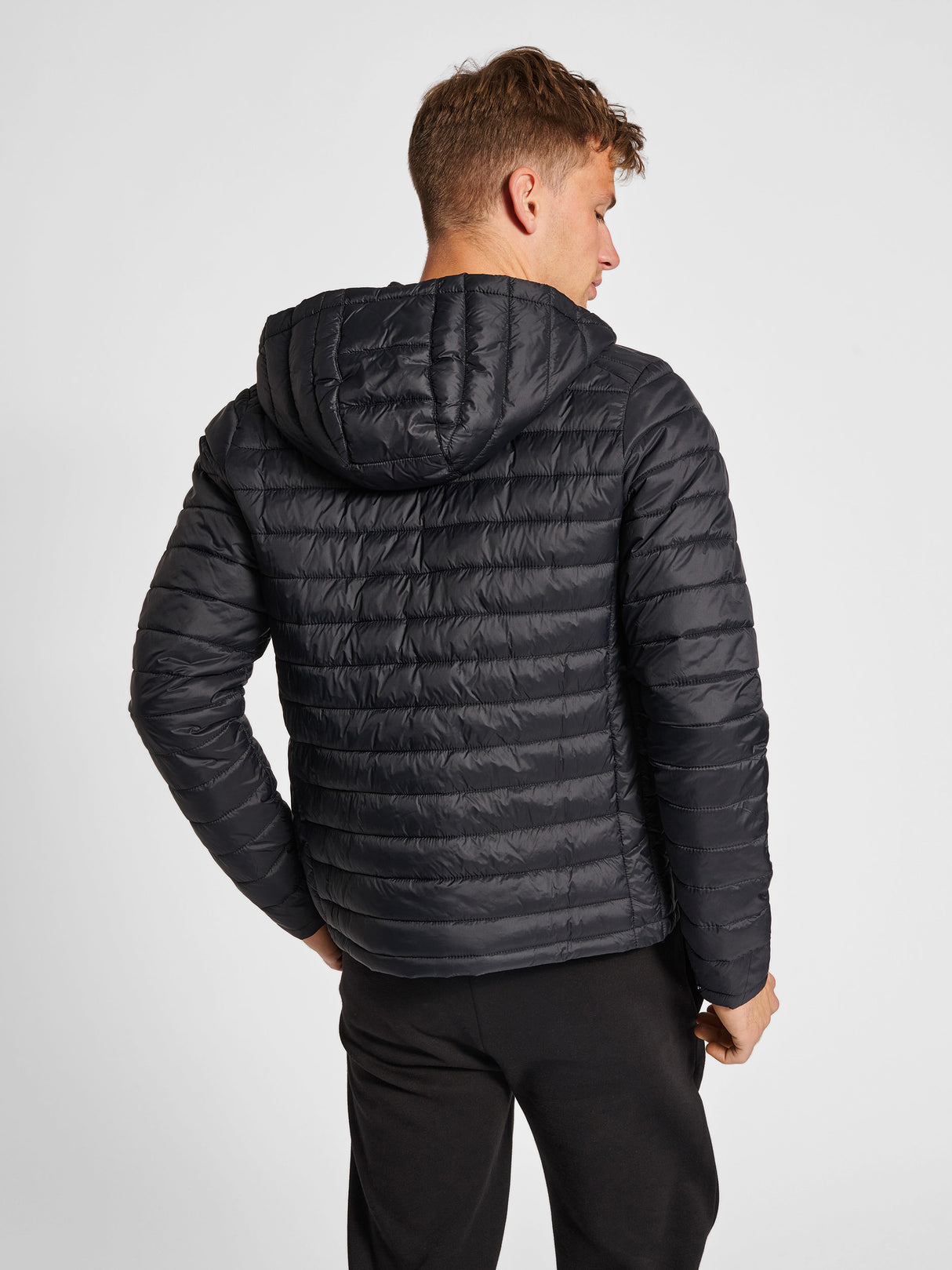 Hummel Men's Red Quilted Hood Jacket Mens Apparel Jackets & Vests