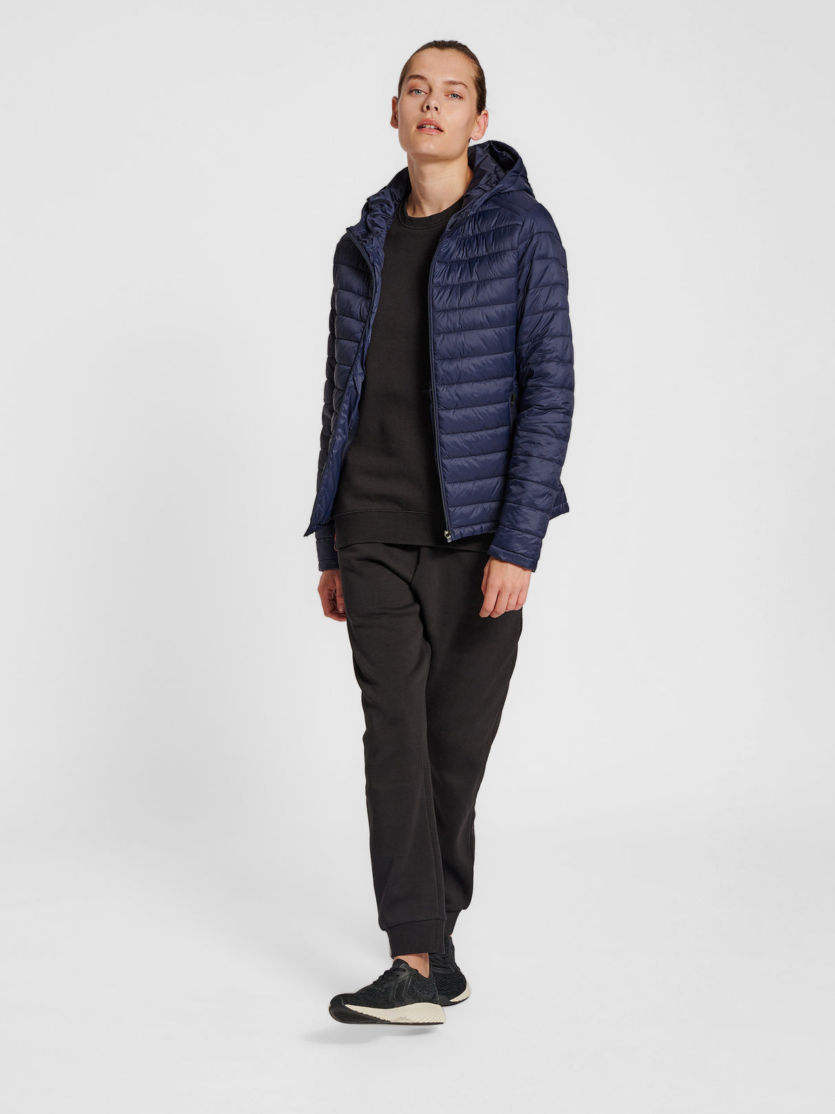 Hummel Women's Red Quilted Hood Jacket Womens Apparel Jackets & Vests