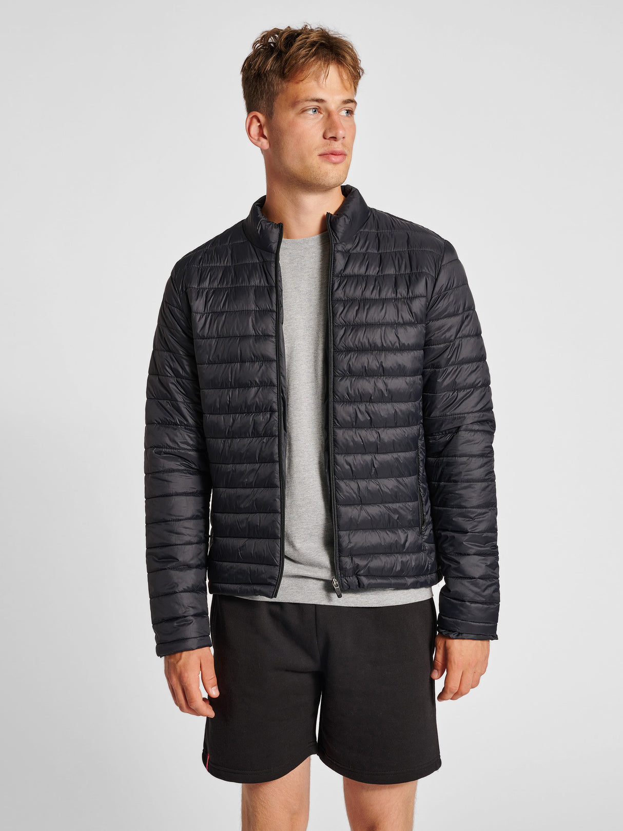 Hummel Men's Red Quilted Jacket Mens Apparel Jackets & Vests