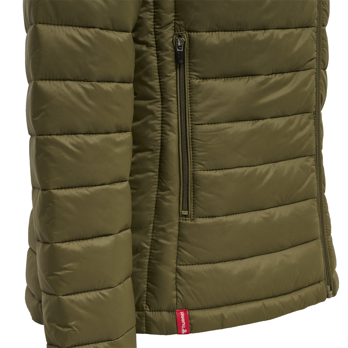 Hummel Women's Red Quilted Hood Jacket Womens Apparel Jackets & Vests