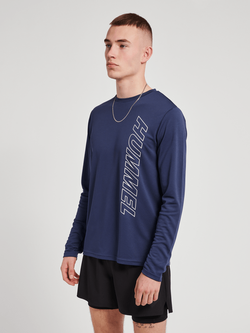 Hummel Men's Te Topaz Long Sleeve T-Shirt Mens Apparel Shirts & Tops