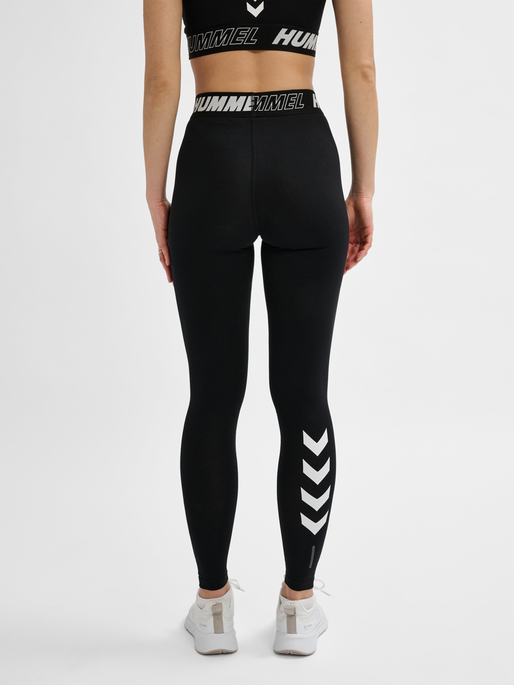 Hummel Women's Te Maja Mid Waist Cotton Tights Womens Apparel Pants & Sweatpants