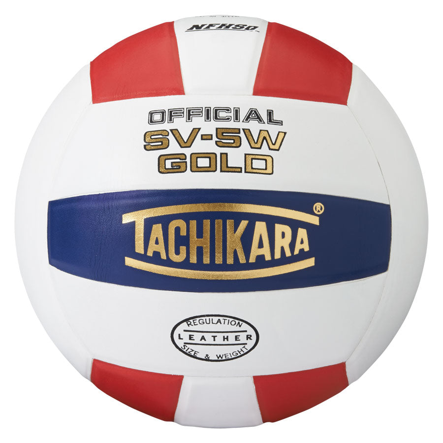 Tachikara SV5W Gold Premium Leather Volleyball Volleyball Volleyballs All