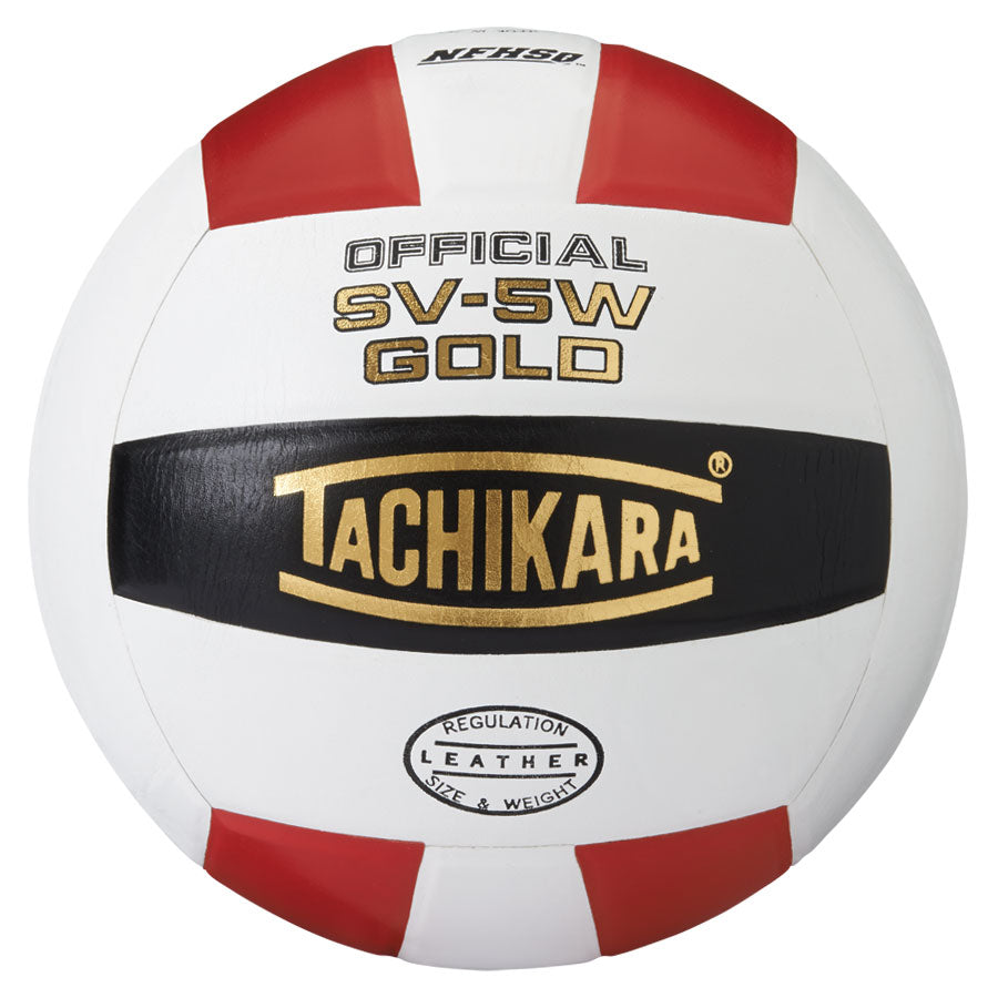 Tachikara SV5W Gold Premium Leather Volleyball Volleyball Volleyballs All