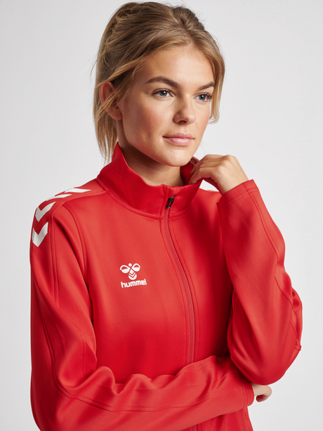 Hummel Women's Core XK Poly Zip Sweatshirt Womens Apparel Sweatshirts & Fleece