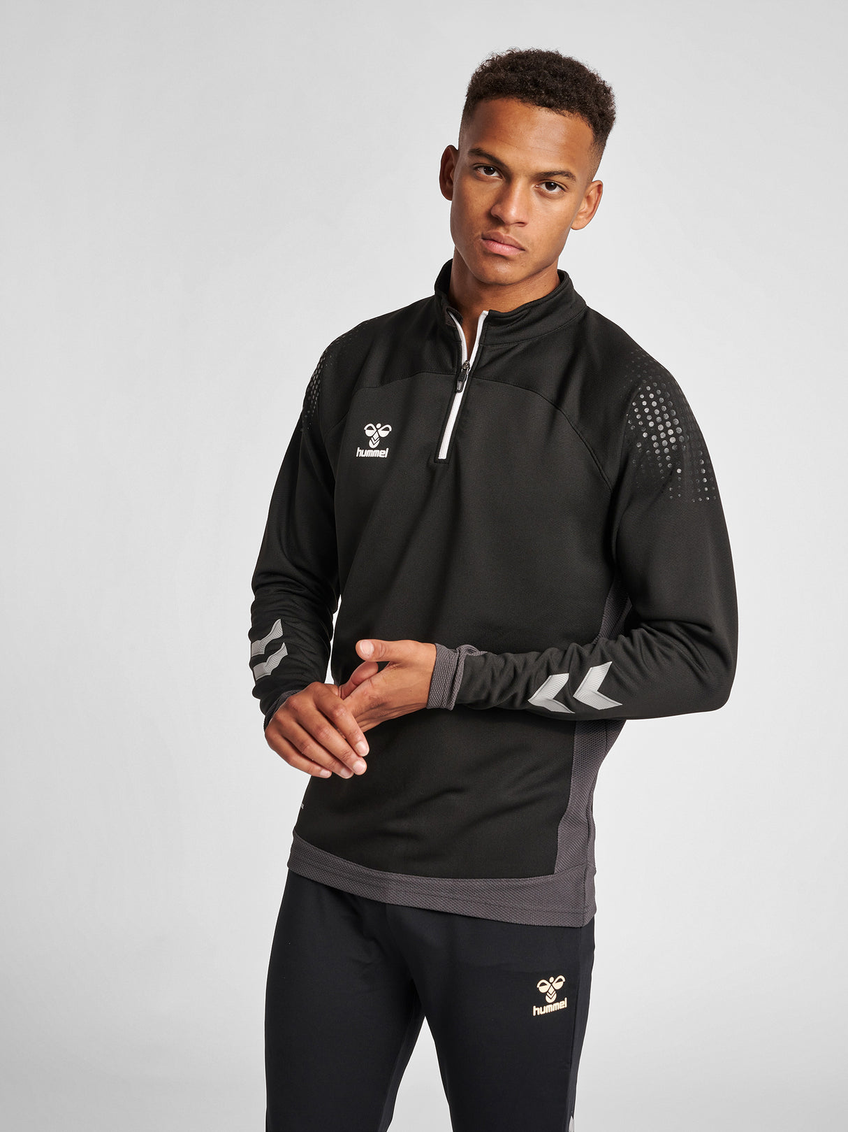 Hummel Men's Lead Half-Zip Jacket Mens Apparel Sweatshirts & Fleece