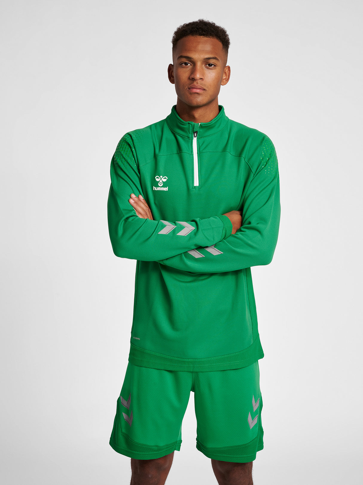 Hummel Men's Lead Half-Zip Jacket Mens Apparel Sweatshirts & Fleece