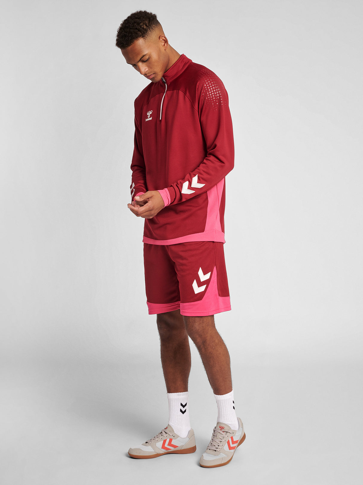 Hummel Men's Lead Half-Zip Jacket Mens Apparel Sweatshirts & Fleece