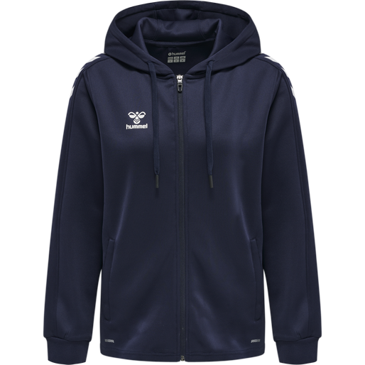 Hummel Women's Core XK Poly Zip Hoodie Womens Apparel Sweatshirts & Fleece
