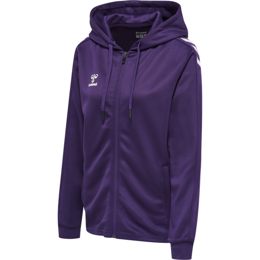 Hummel Women's Core XK Poly Zip Hoodie Womens Apparel Sweatshirts & Fleece