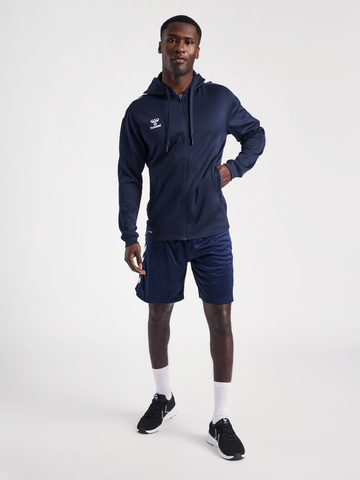 Hummel Men's Core XK Poly Zip Hoodie Mens Apparel Sweatshirts & Fleece