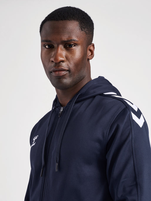 Hummel Men's Core XK Poly Zip Hoodie Mens Apparel Sweatshirts & Fleece