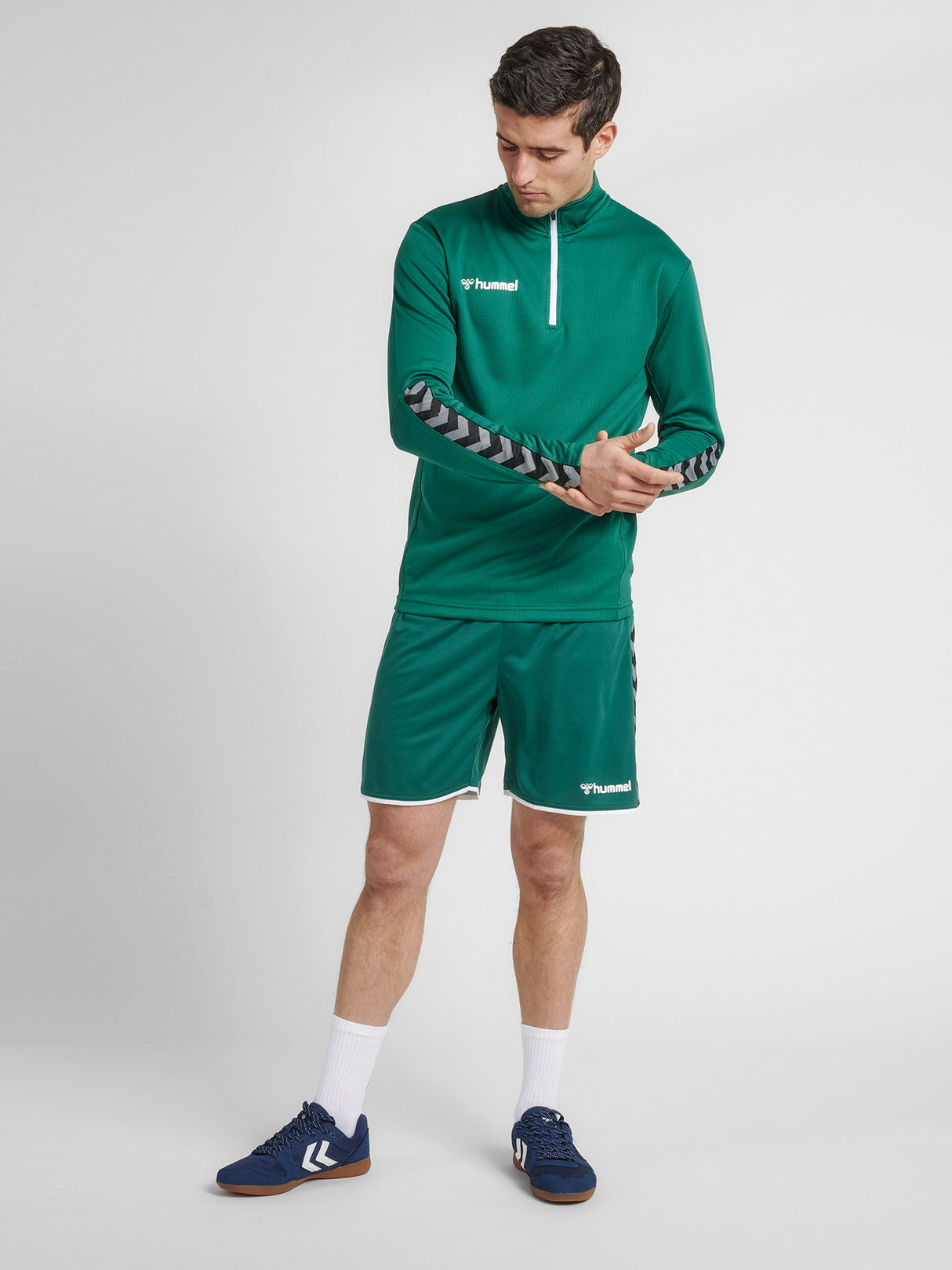 Hummel Men's Authentic Half Zip Sweatshirt Mens Apparel Sweatshirts & Fleece