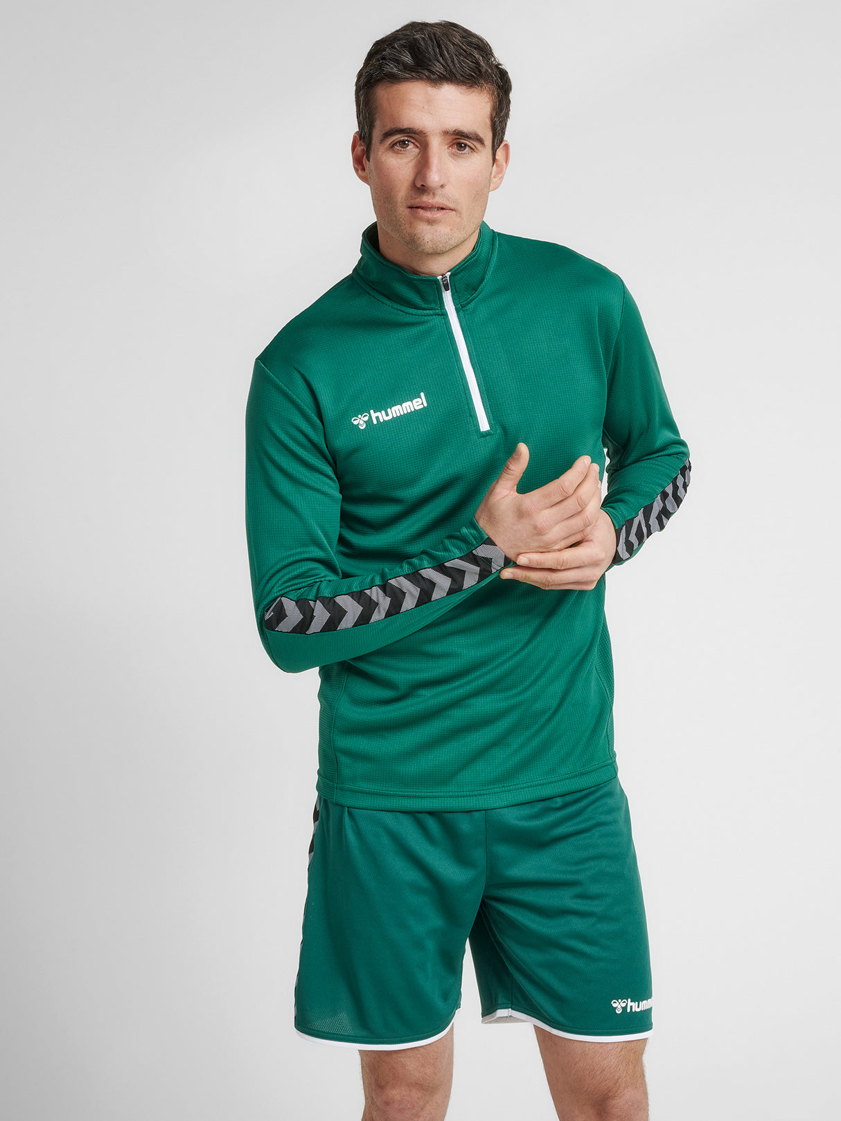 Hummel Men's Authentic Half Zip Sweatshirt Mens Apparel Sweatshirts & Fleece