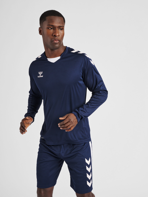 Hummel Men's Core XK Poly Long Sleeve Jersey Soccer Uniforms & Apparel All