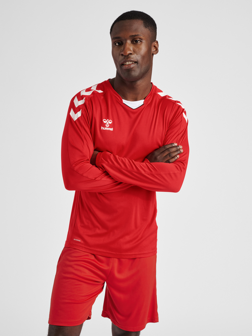 Hummel Men's Core XK Poly Long Sleeve Jersey Soccer Uniforms & Apparel All