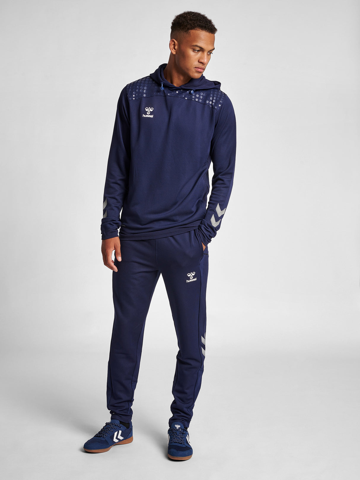 Hummel Men's Lead Poly Hoodie Mens Apparel Sweatshirts & Fleece