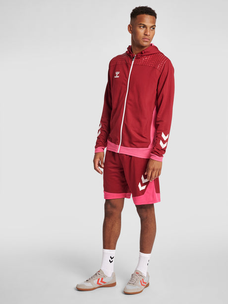 Hummel Men's Lead Poly Zip Hoodie Mens Apparel Sweatshirts & Fleece