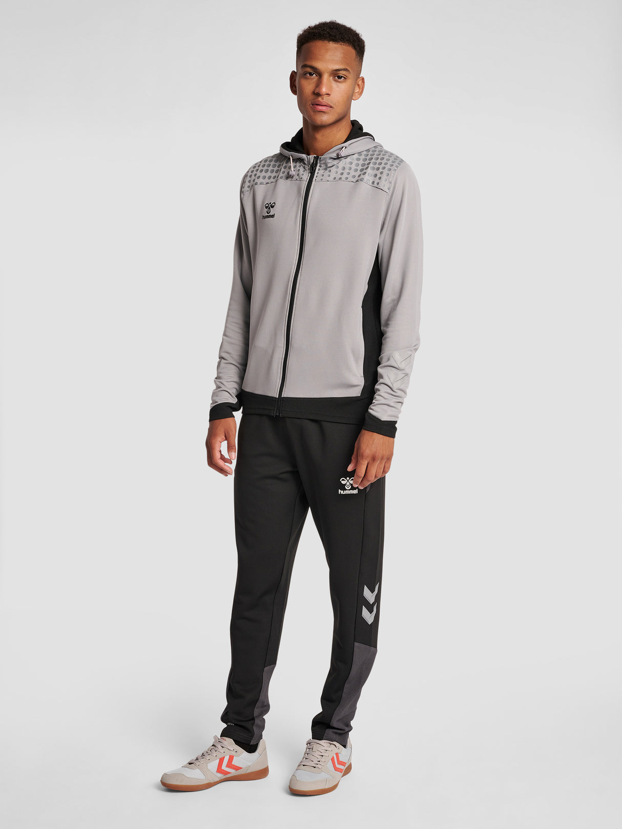 Hummel Men's Lead Poly Zip Hoodie Mens Apparel Sweatshirts & Fleece