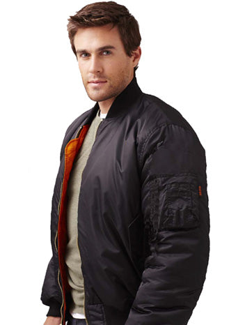 Bravo Men's Bravo Ma-1 Flight Jacket Mens Apparel Jackets & Vests