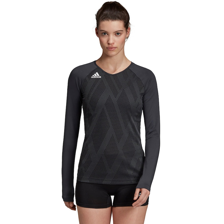 adidas Quickset Long Sleeve Women's Volleyball Jersey Volleyball Apparel All