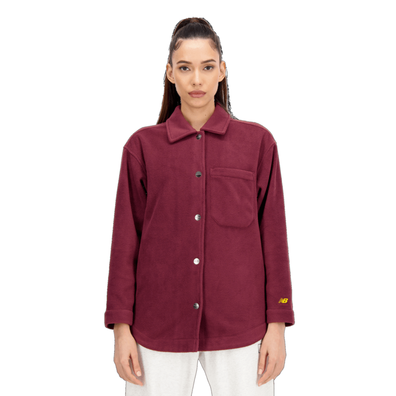 New Balance Women's Athletics Polarfleece Shacket Womens Apparel Sweatshirts & Fleece