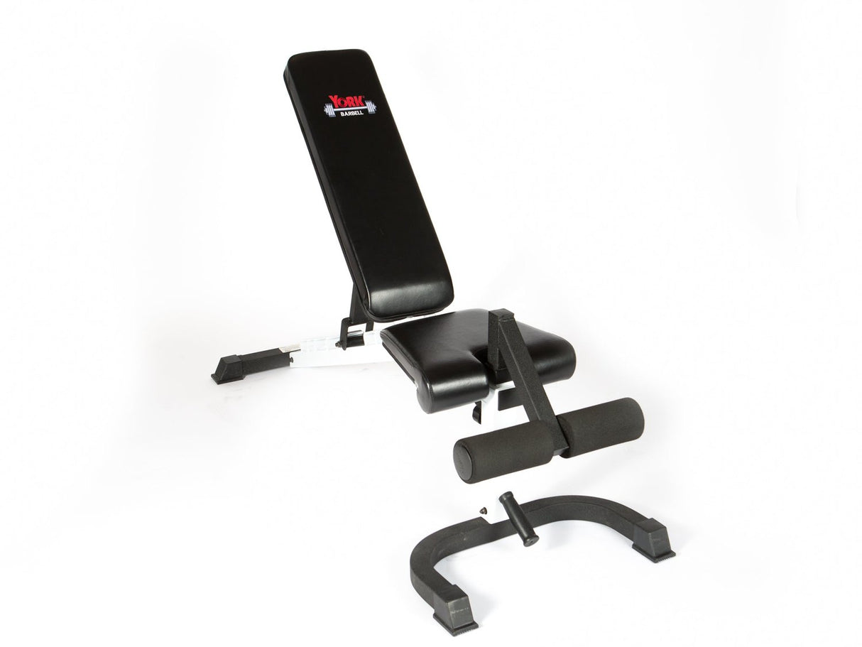 York FTS FID Adjustable Bench Press w/ Foot Hold-down Exercise & Wellness Gym Equipment