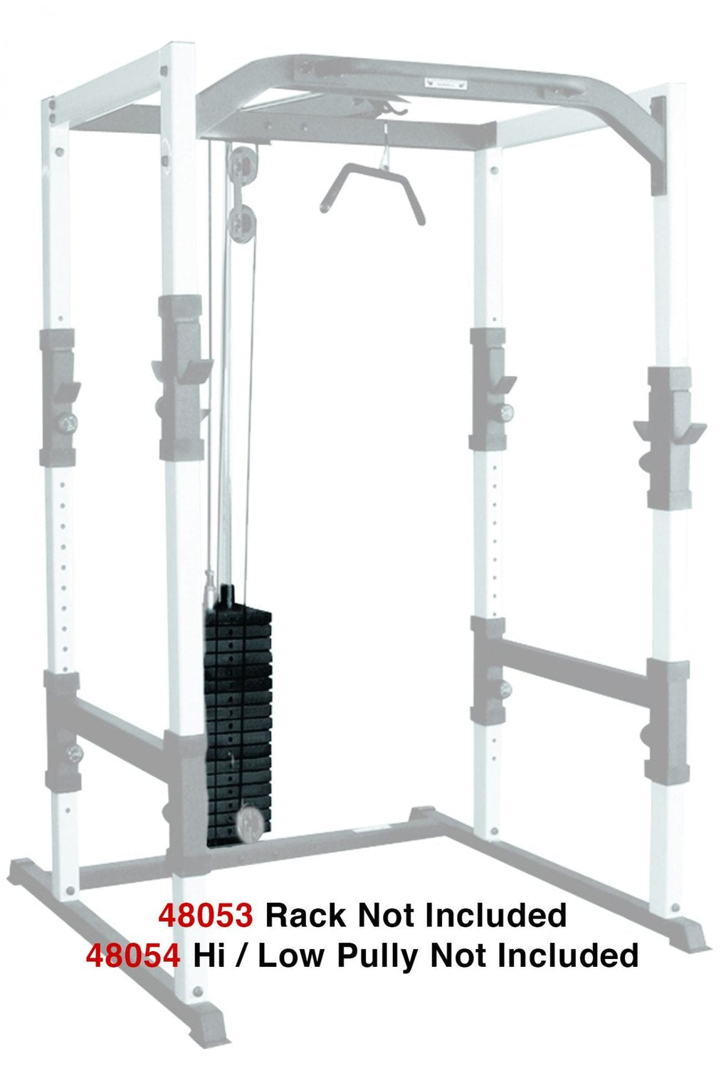 York FTS 200 lb Weight Stack Conversion Kit for Power Cage and Lat Machine Exercise & Wellness Gym Equipment