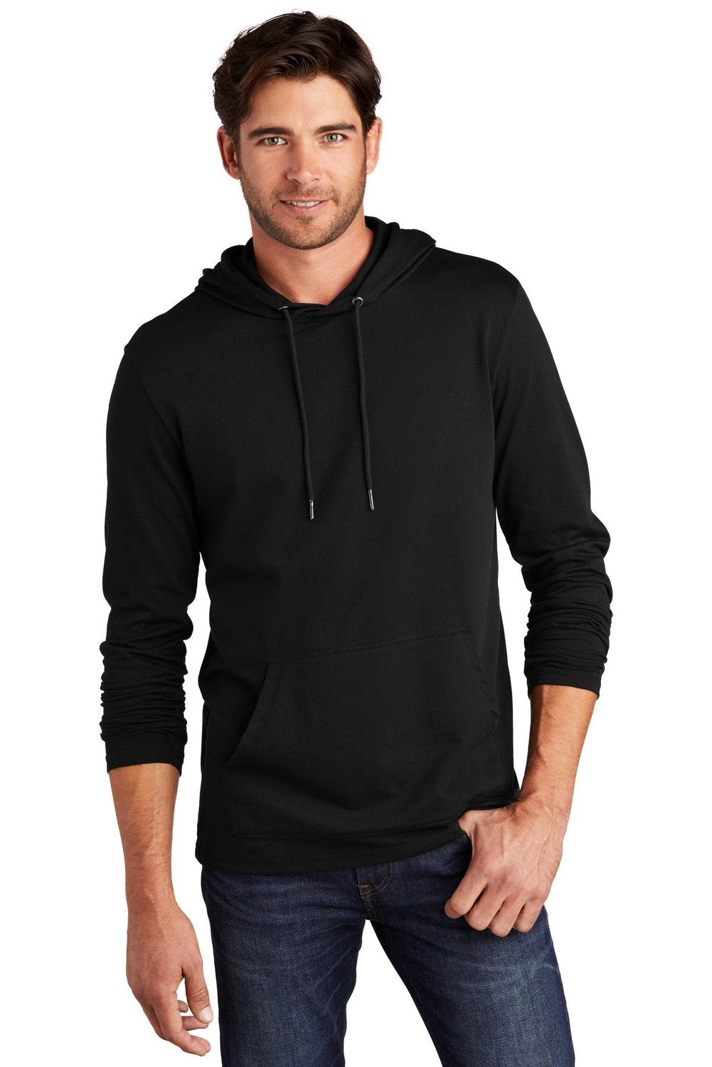District Men's Featherweight French Terry Hoodie DT571 Mens Apparel Sweatshirts & Fleece