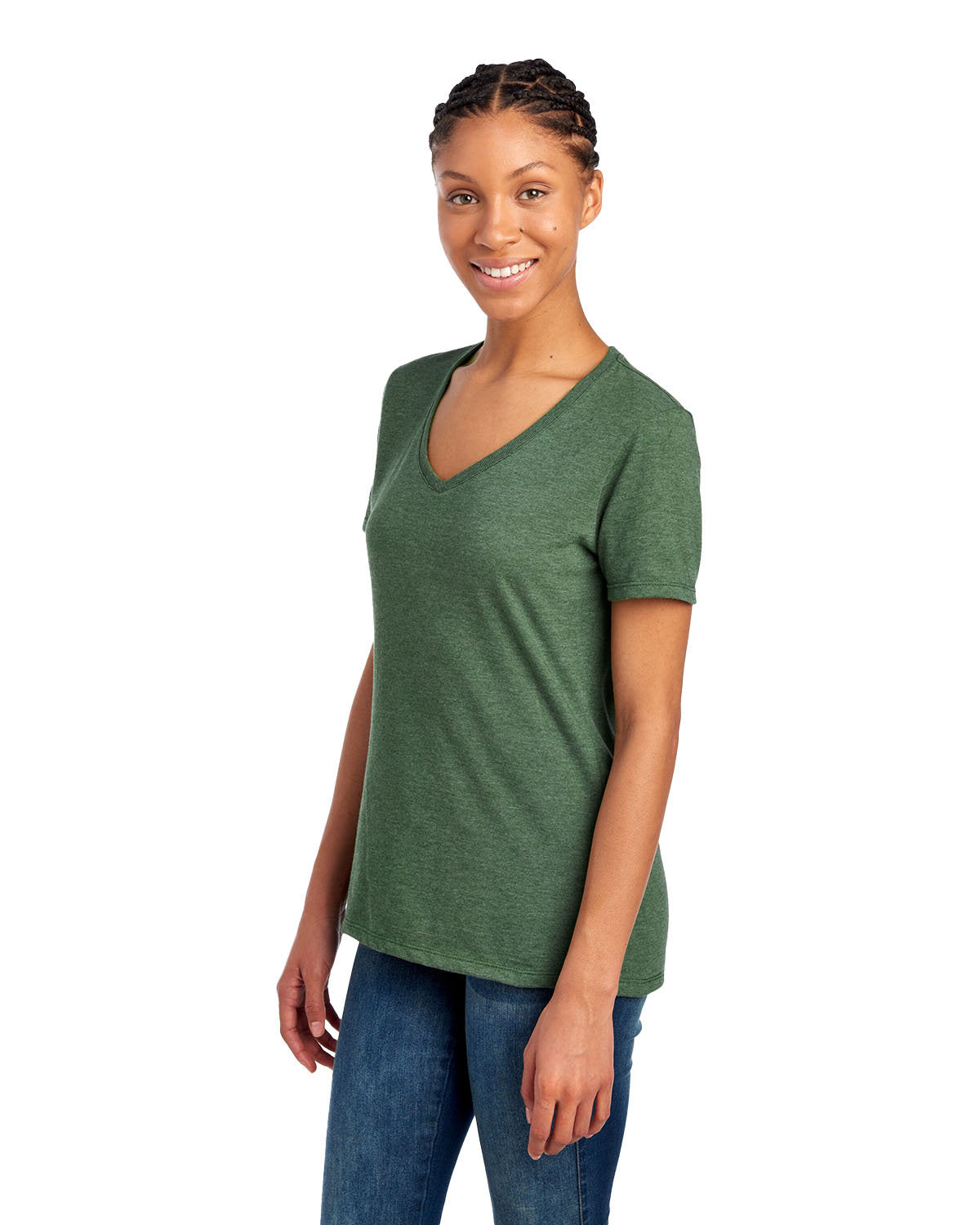 Jerzees Ladies' Premium Blend V-Neck T-Shirt Womens Apparel Shirts & Tops